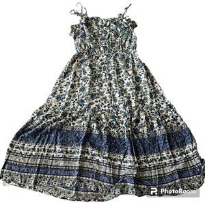 matilda jane into the blue dress Dress Casual Midi By Matilda Jane In Blue & Green, Size: M